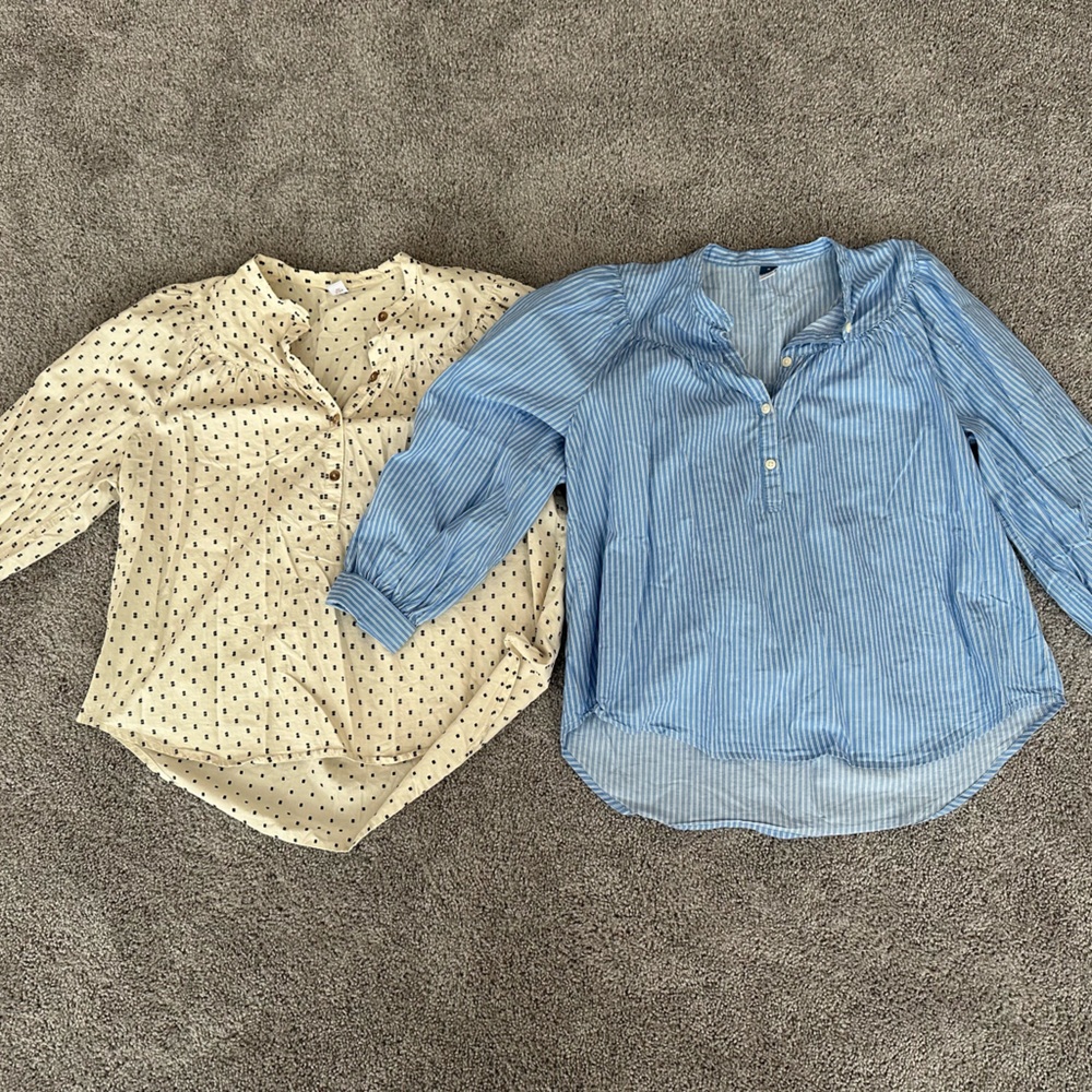 Old Navy Puff Sleeve Pullover Blouse Bundle